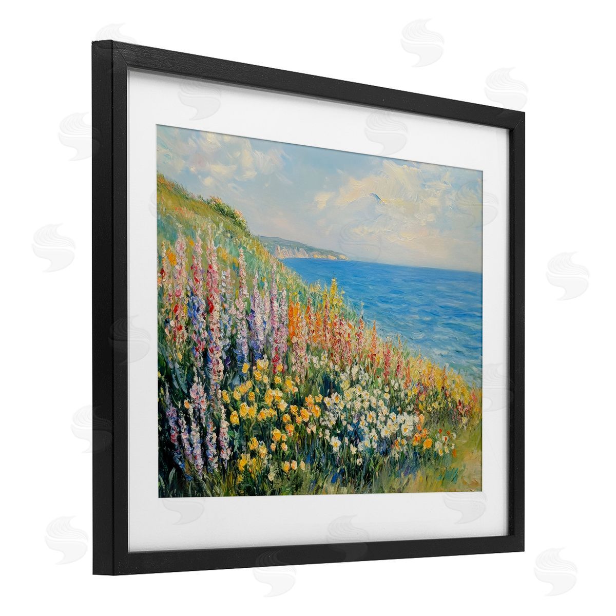 Petal Prints Design Coastal Hyacinth Garden Canvas Wall Art Print