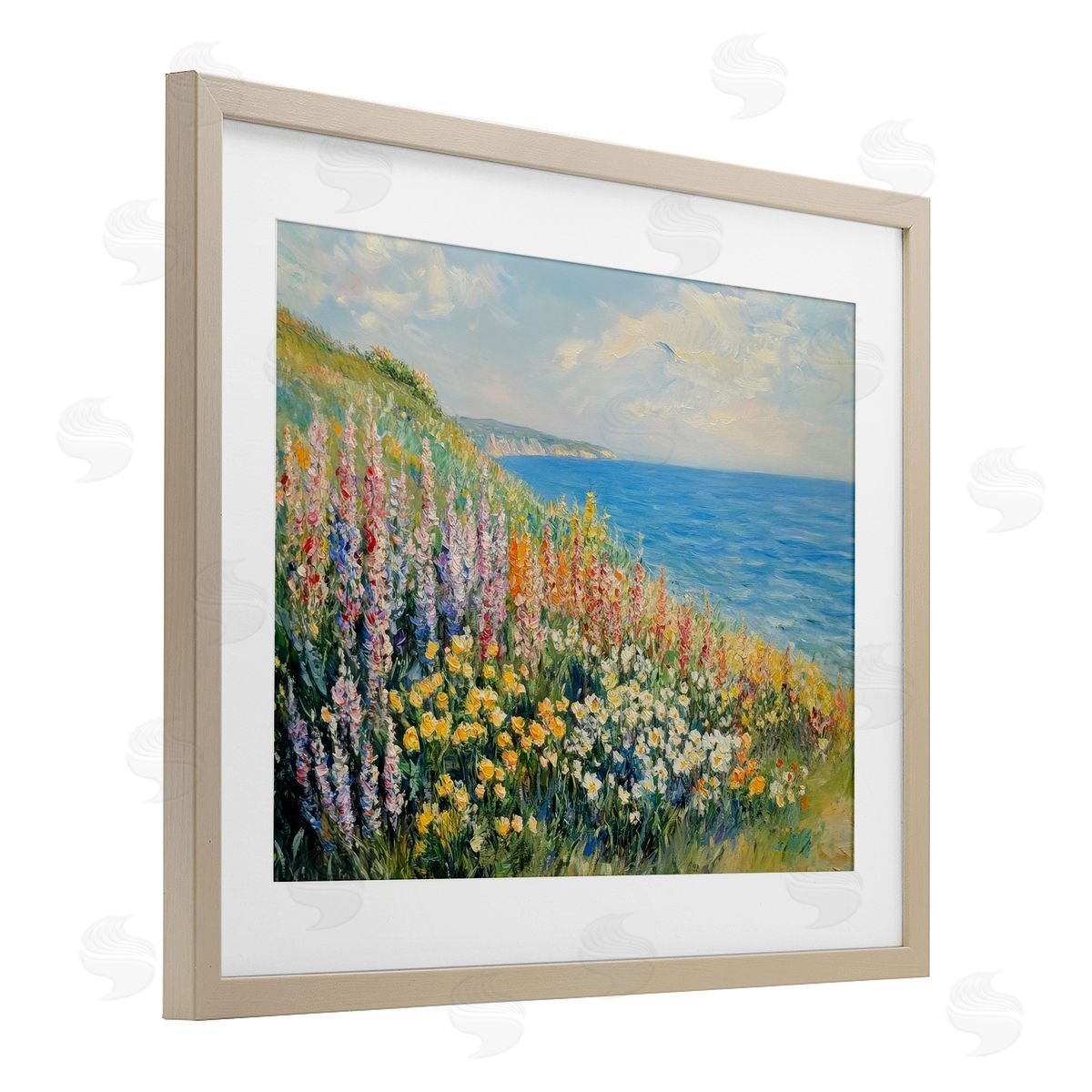 Petal Prints Design Coastal Hyacinth Garden Canvas Wall Art Print