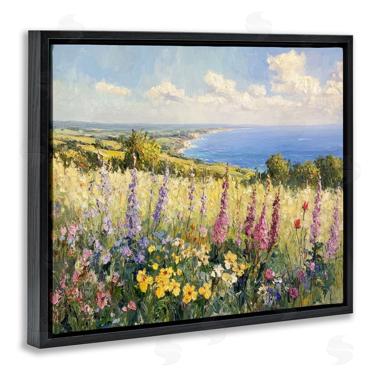 Petal Prints Design Pastel Hyacinth Seaside Garden Canvas Wall Art Print