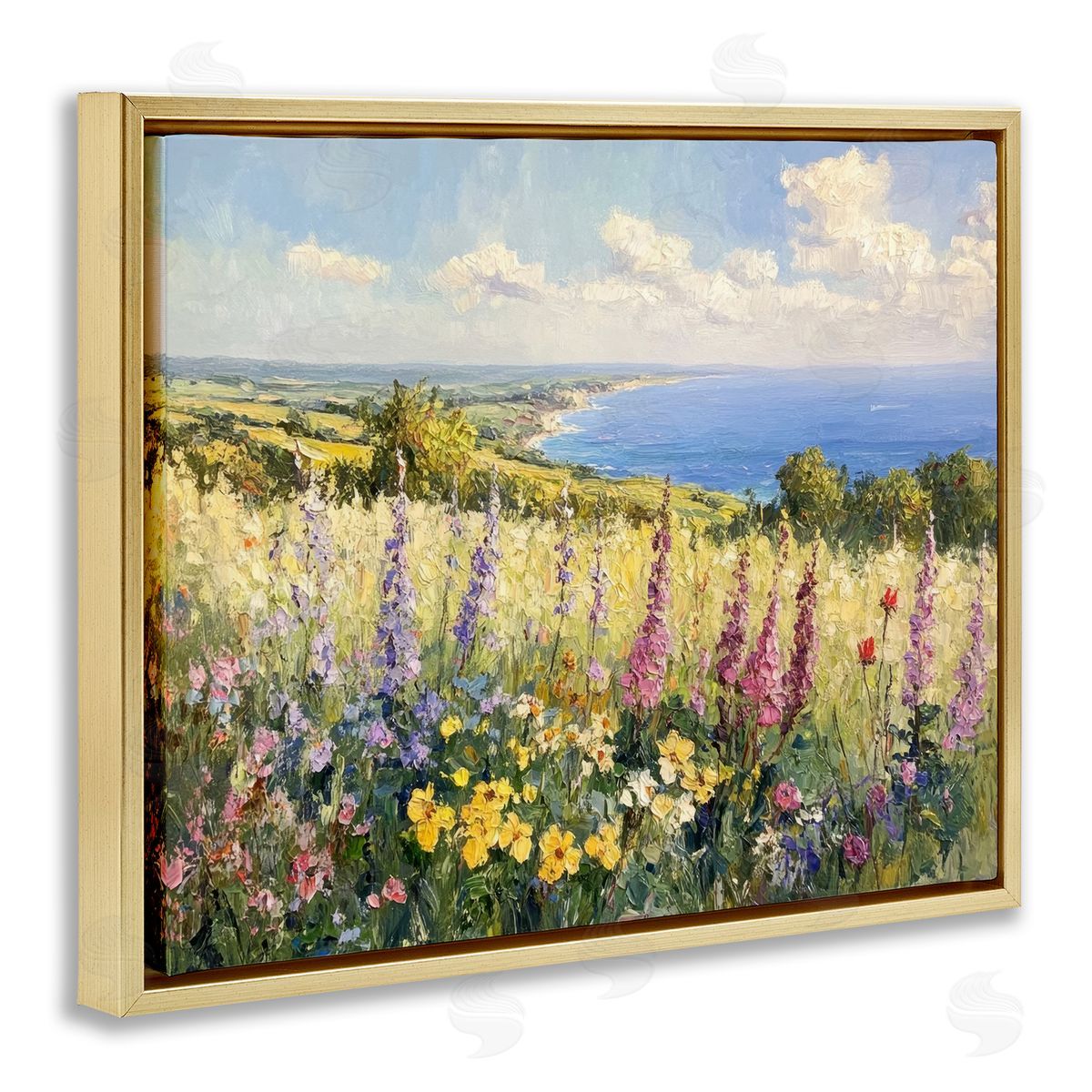 Petal Prints Design Pastel Hyacinth Seaside Garden Canvas Wall Art Print