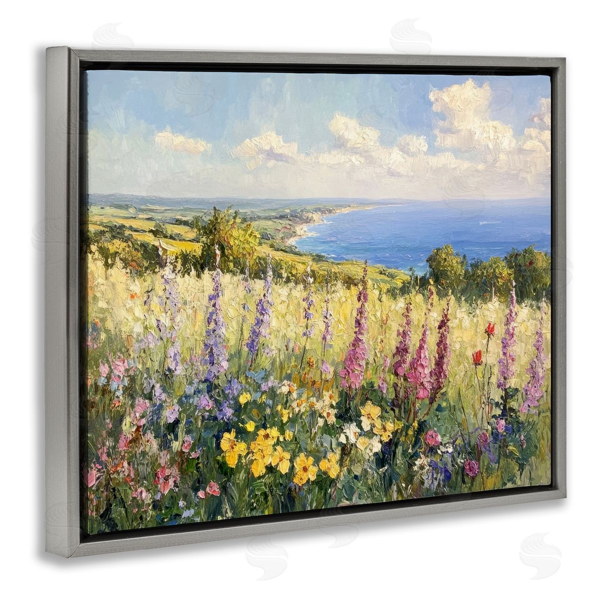 Petal Prints Design Pastel Hyacinth Seaside Garden Canvas Wall Art Print