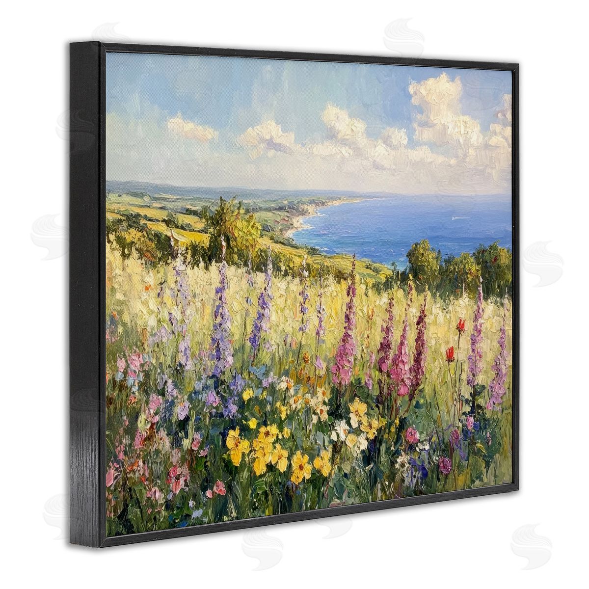 Petal Prints Design Pastel Hyacinth Seaside Garden Canvas Wall Art Print