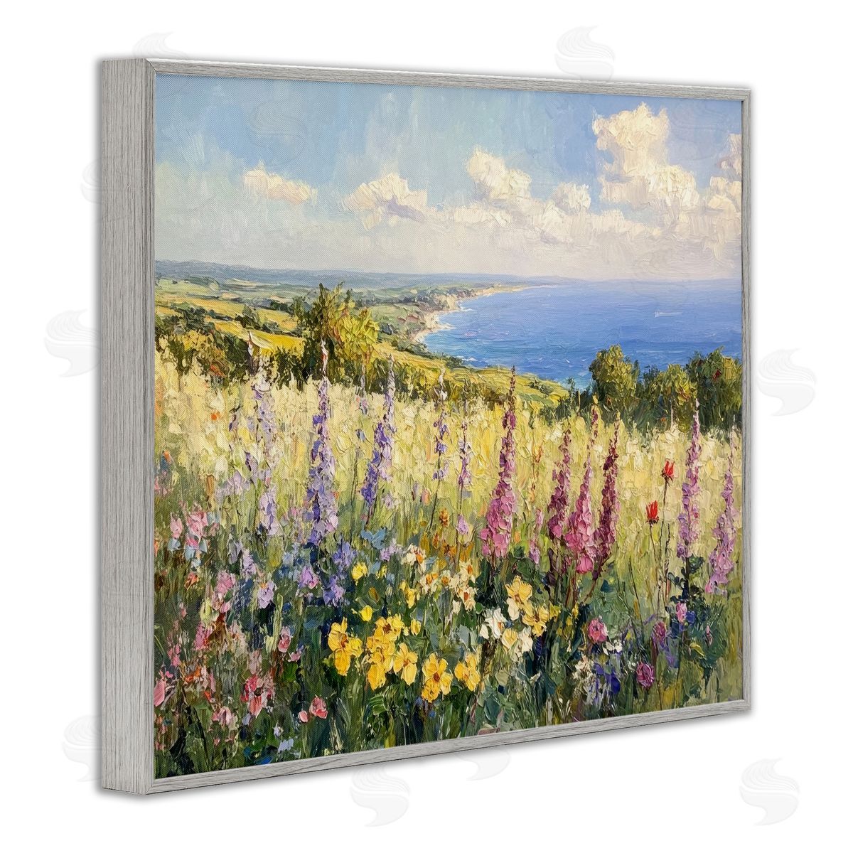 Petal Prints Design Pastel Hyacinth Seaside Garden Canvas Wall Art Print