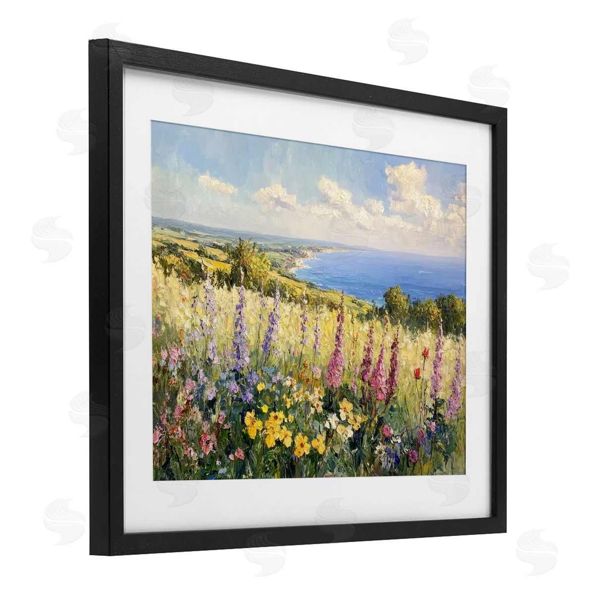 Petal Prints Design Pastel Hyacinth Seaside Garden Canvas Wall Art Print