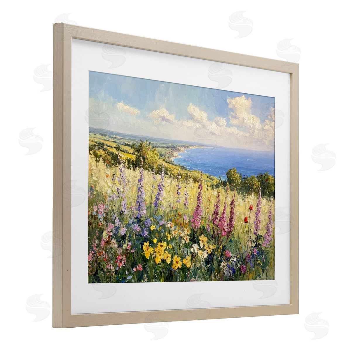 Petal Prints Design Pastel Hyacinth Seaside Garden Canvas Wall Art Print