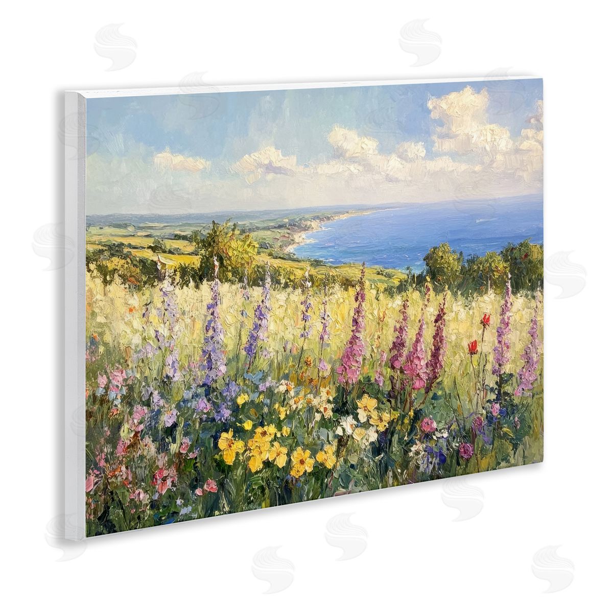 Petal Prints Design Pastel Hyacinth Seaside Garden Canvas Wall Art Print