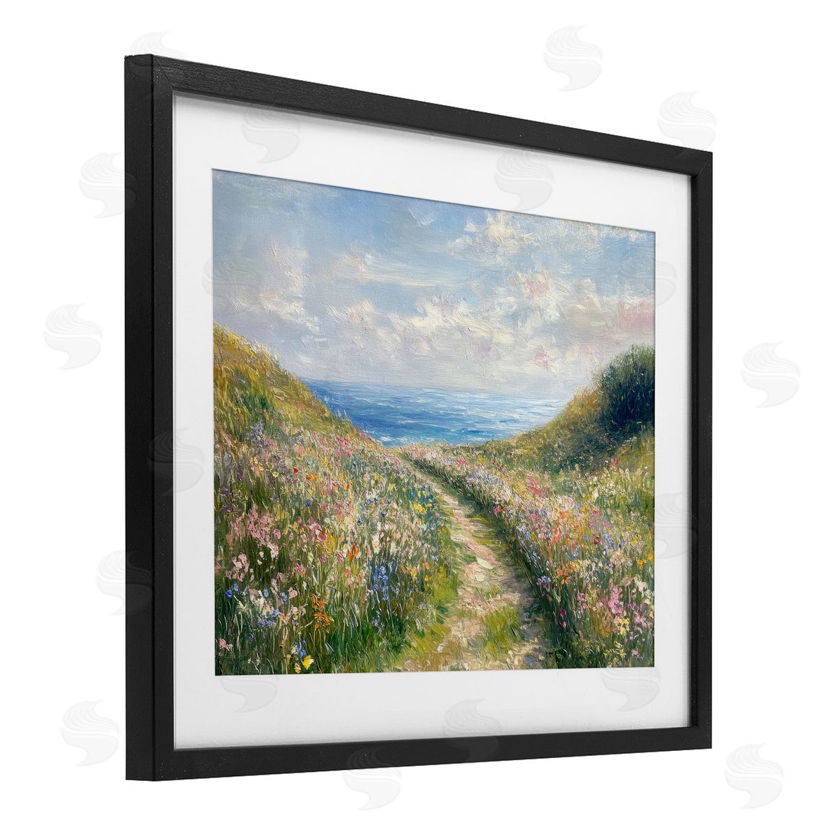 Petal Prints Design Well Worn Coastal Path Canvas Wall Art Print