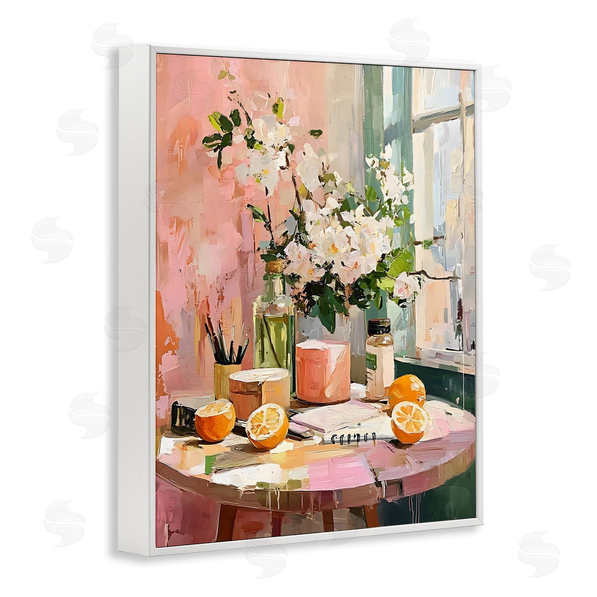 LSR Creative Studio Citrus Breakfast Table Canvas Wall Art Print