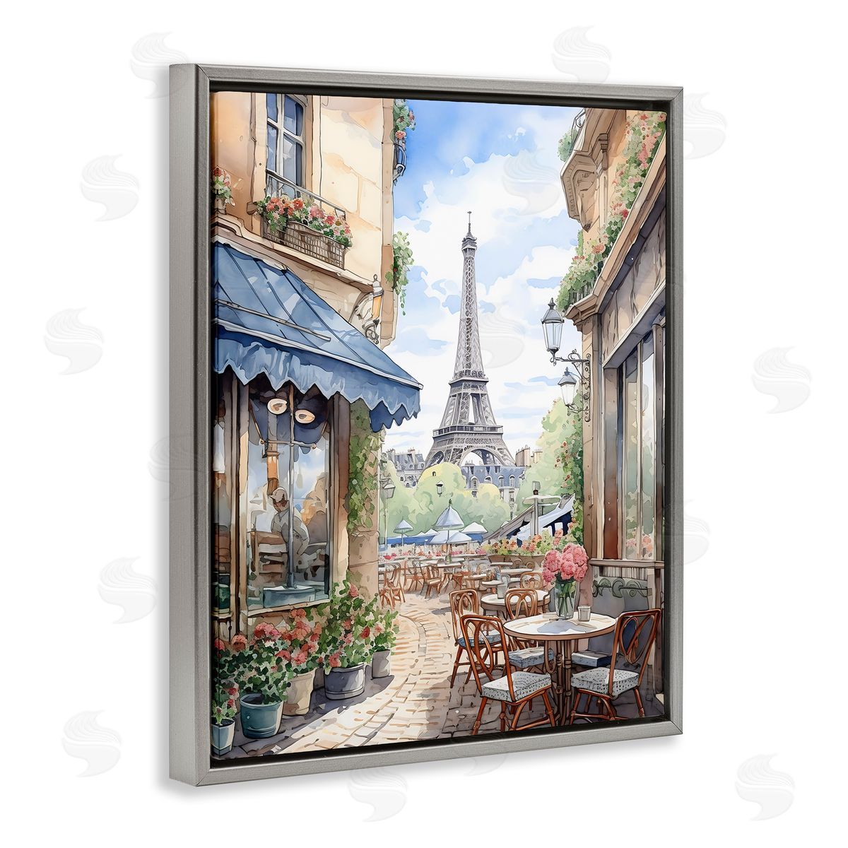 LSR Creative Studio Eiffel Tower City View Canvas Wall Art Print