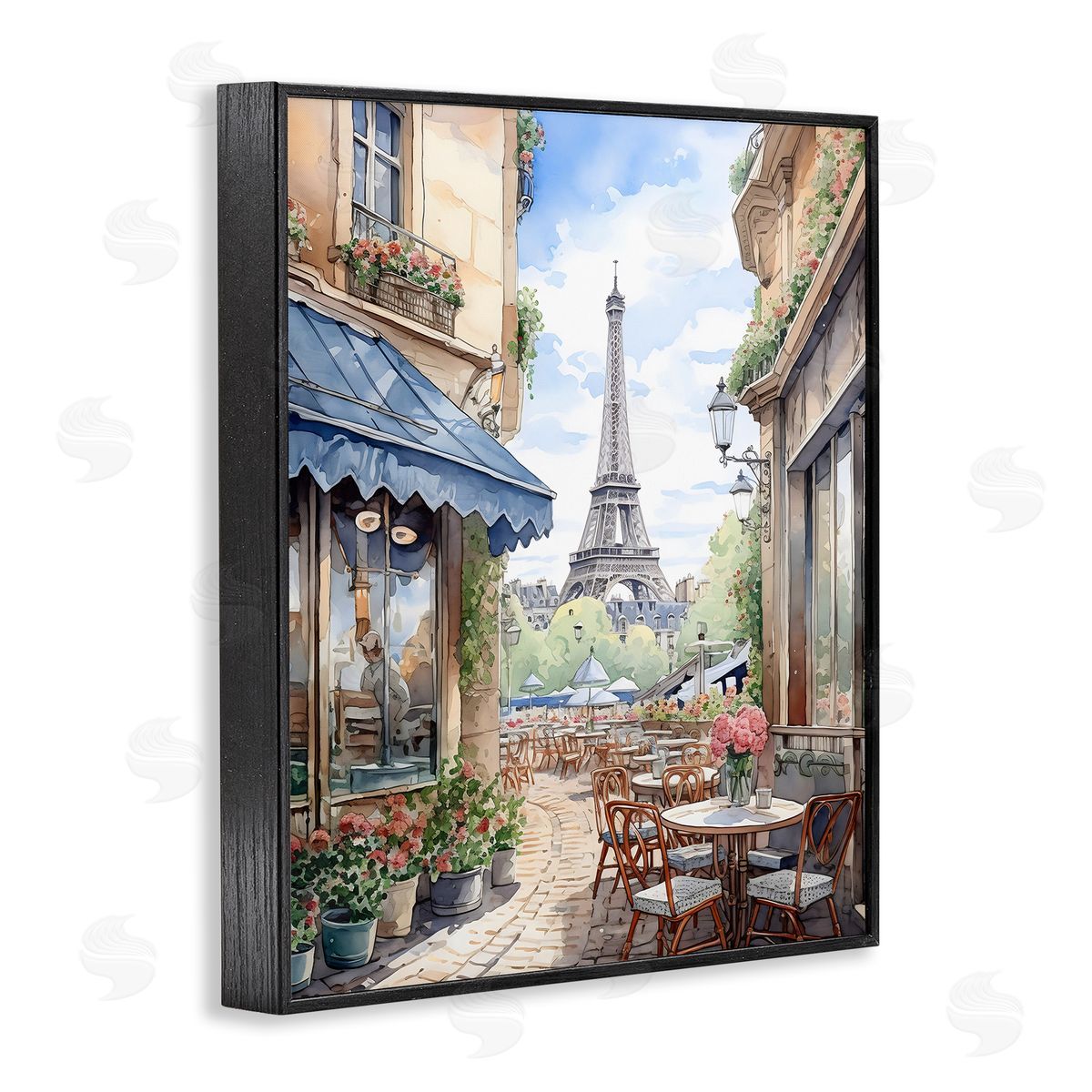 LSR Creative Studio Eiffel Tower City View Canvas Wall Art Print