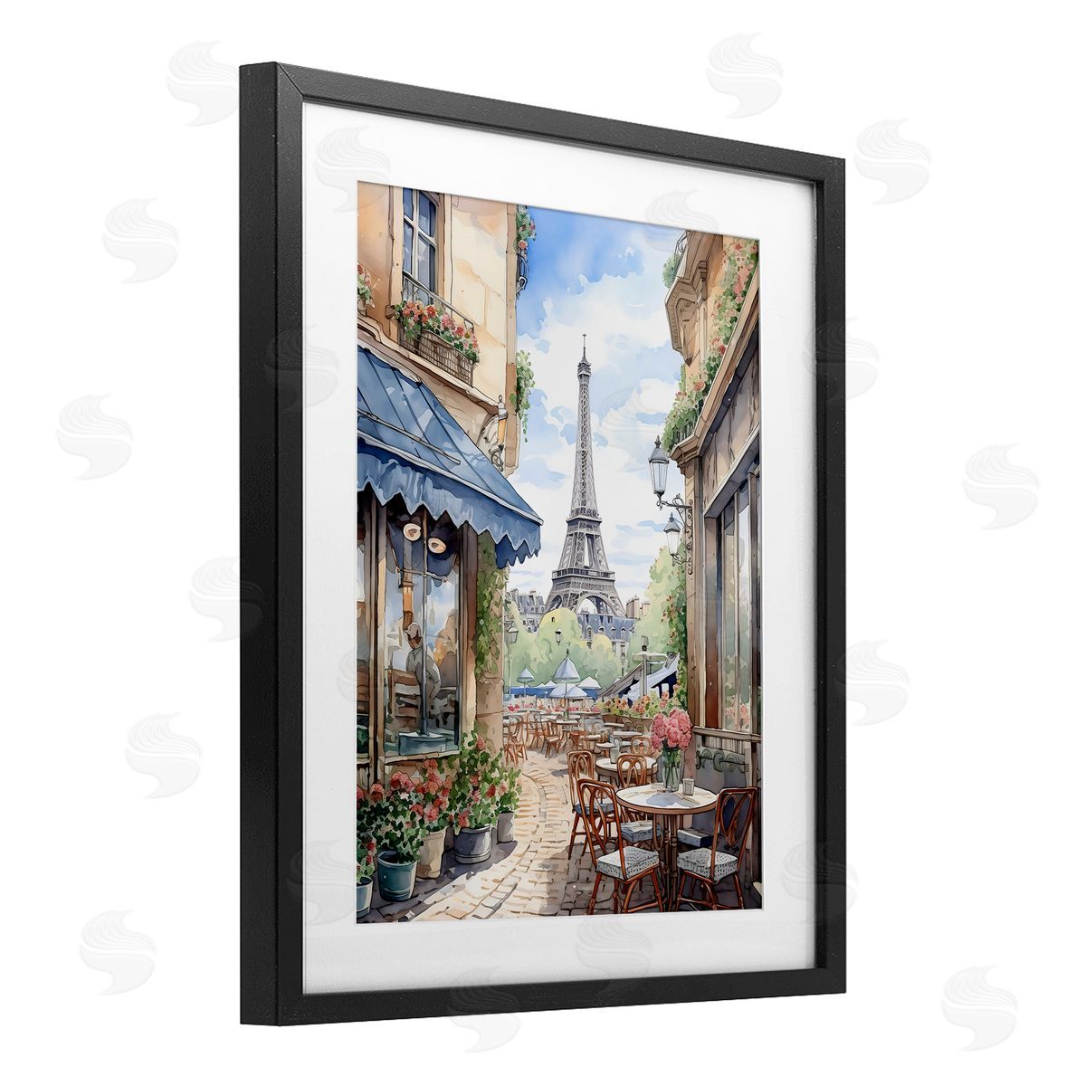 LSR Creative Studio Eiffel Tower City View Canvas Wall Art Print