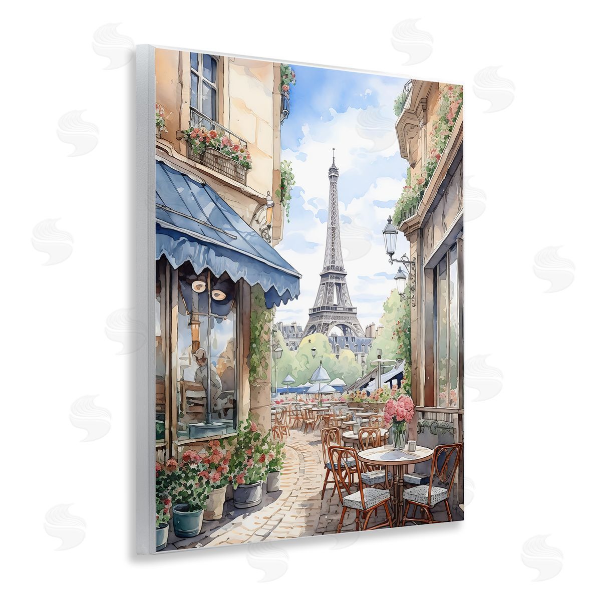 LSR Creative Studio Eiffel Tower City View Canvas Wall Art Print
