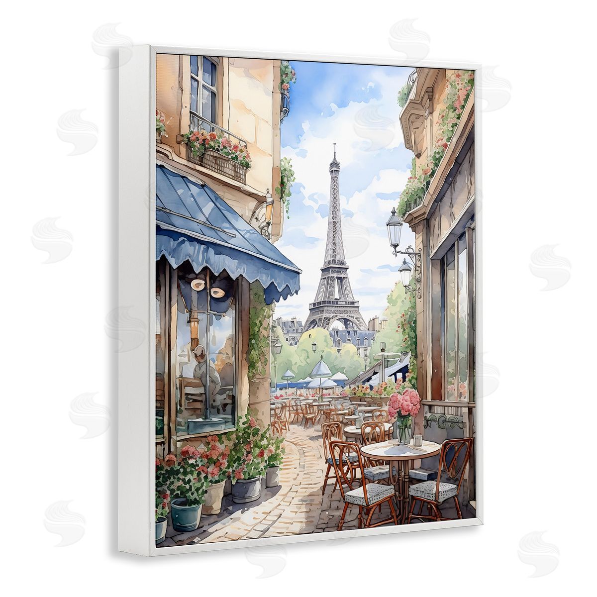 LSR Creative Studio Eiffel Tower City View Canvas Wall Art Print