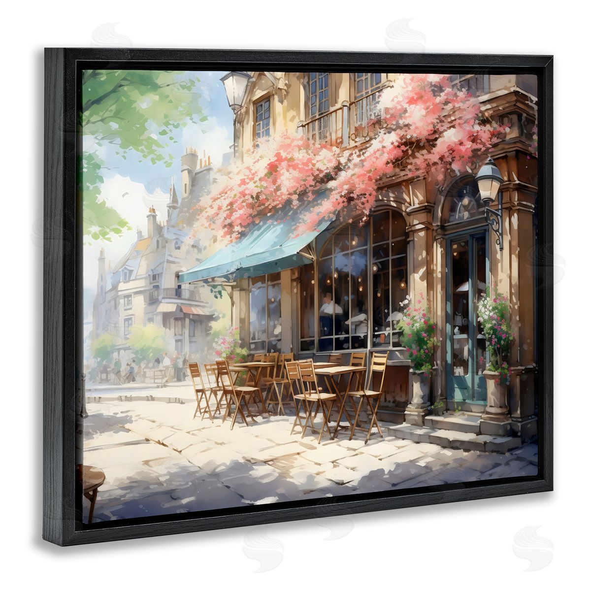 LSR Creative Studio Cherry Blossom Bistro Canvas Wall Art Print