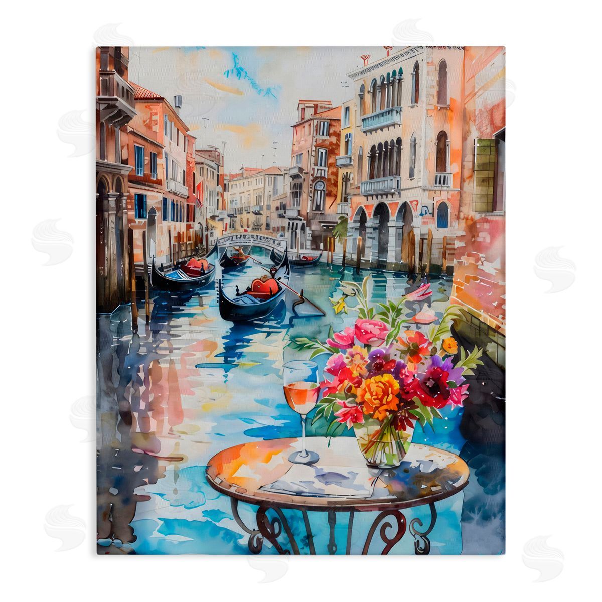 LSR Creative Studio Quiet Canal City View Canvas Wall Art Print