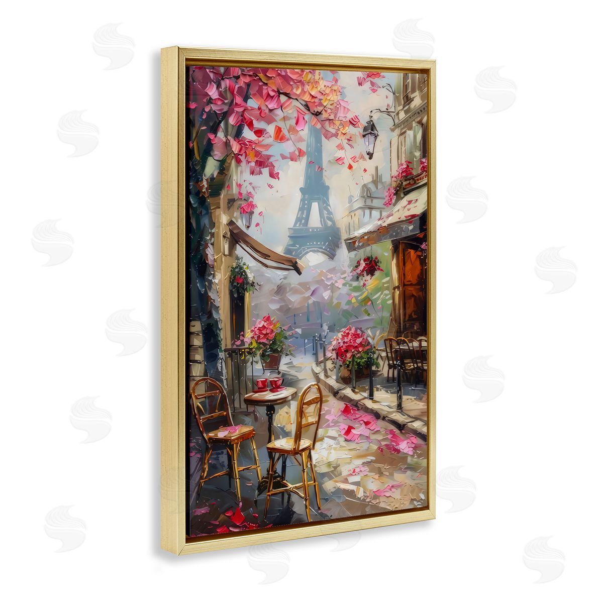 LSR Creative Studio Romantic Paris Cafe Canvas Wall Art Print
