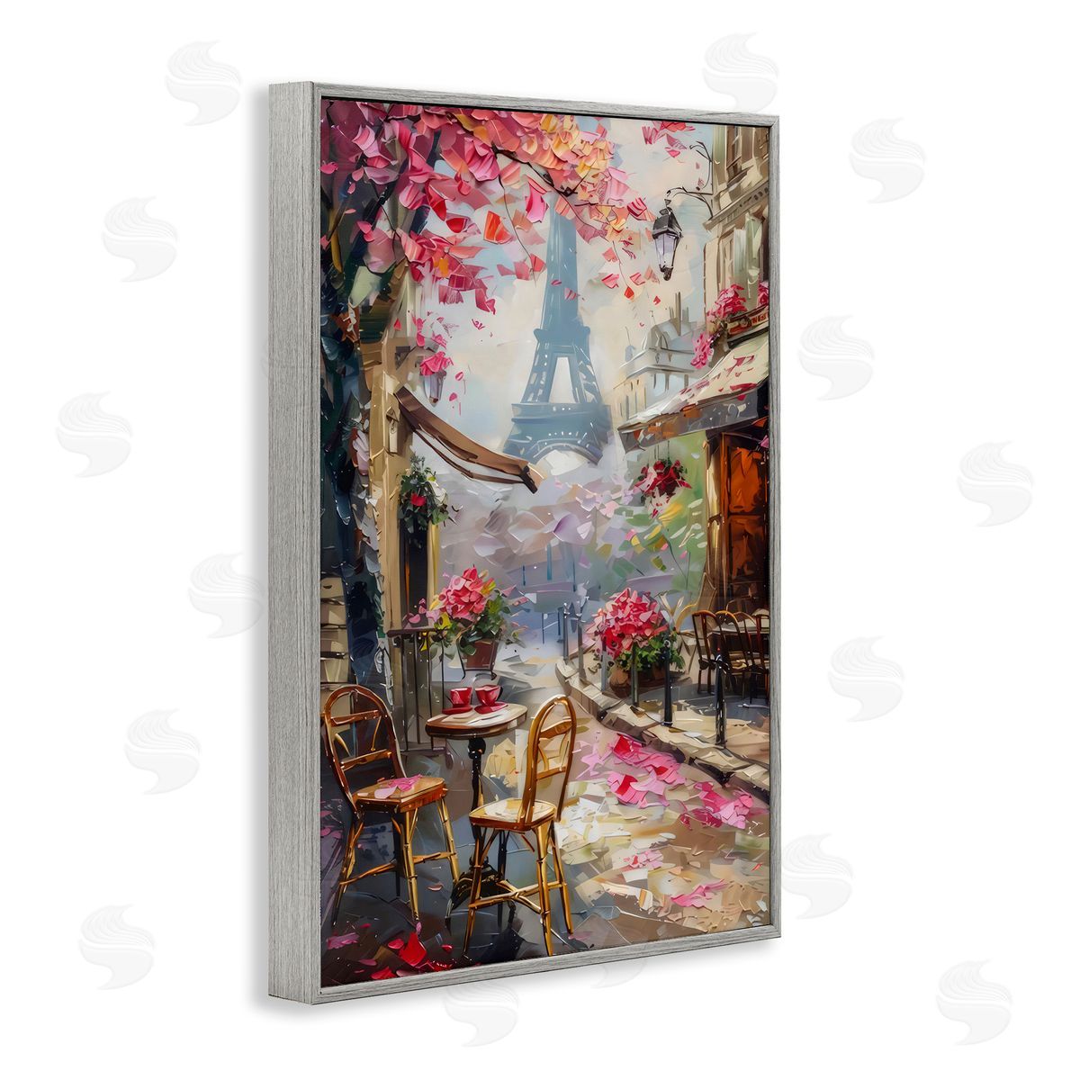 LSR Creative Studio Romantic Paris Cafe Canvas Wall Art Print