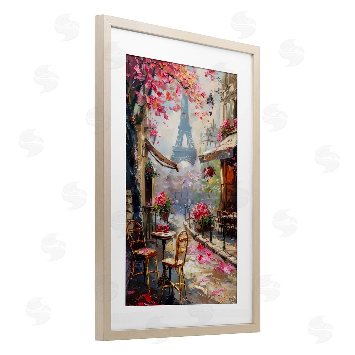 LSR Creative Studio Romantic Paris Cafe Canvas Wall Art Print