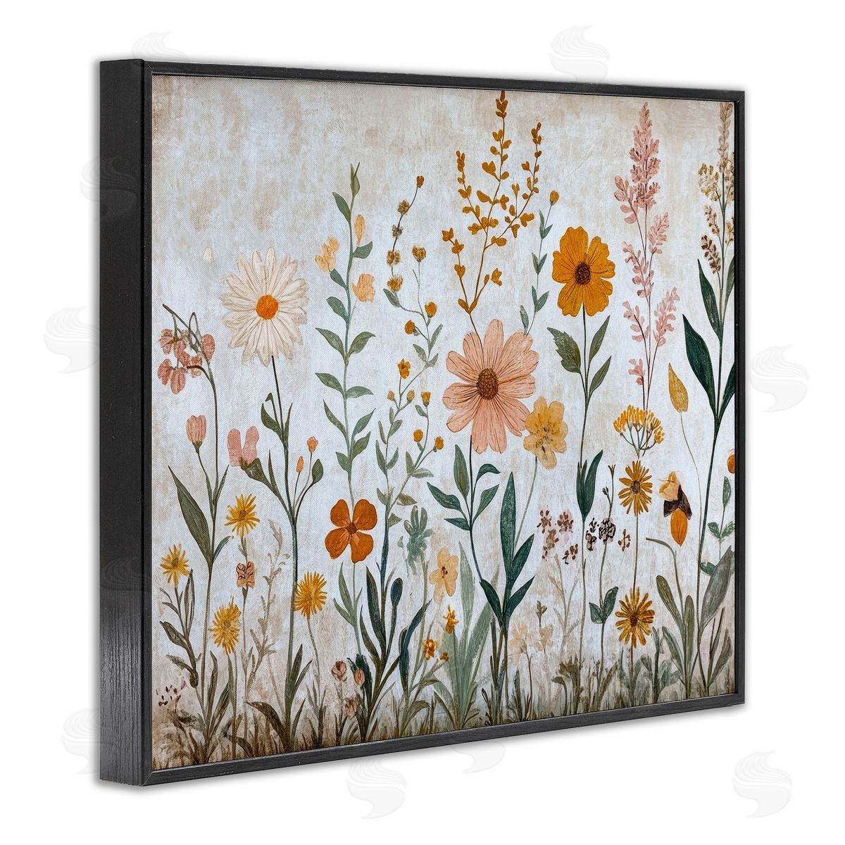 Petal Prints Design Fall Flowers Foliage Canvas Wall Art Print