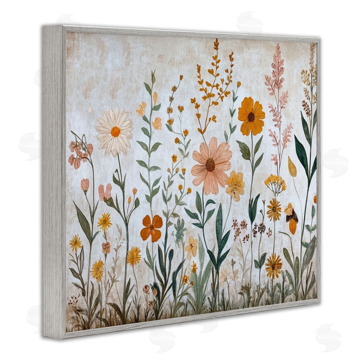 Petal Prints Design Fall Flowers Foliage Canvas Wall Art Print