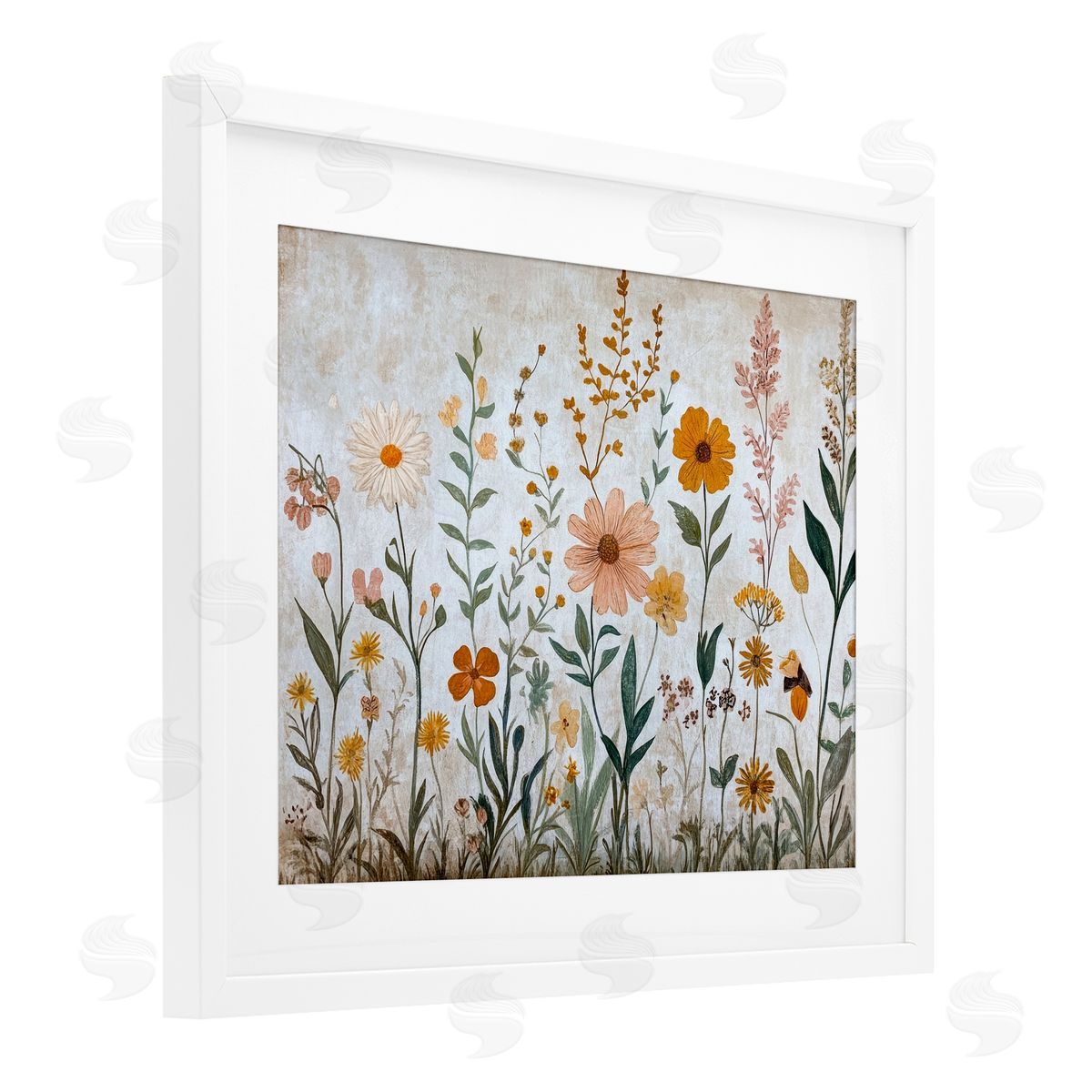 Petal Prints Design Fall Flowers Foliage Canvas Wall Art Print