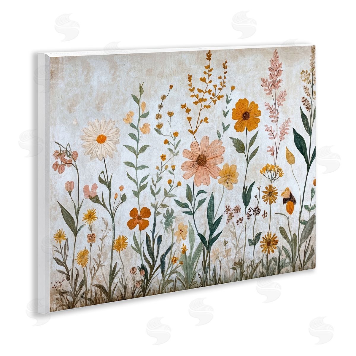 Petal Prints Design Fall Flowers Foliage Canvas Wall Art Print