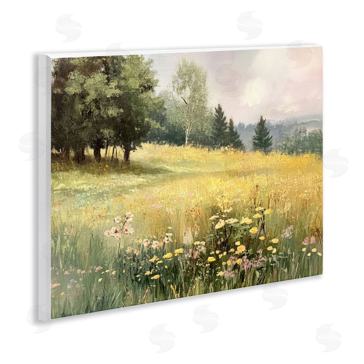 LSR Creative Studio Lush Summer Meadow Canvas Wall Art Print