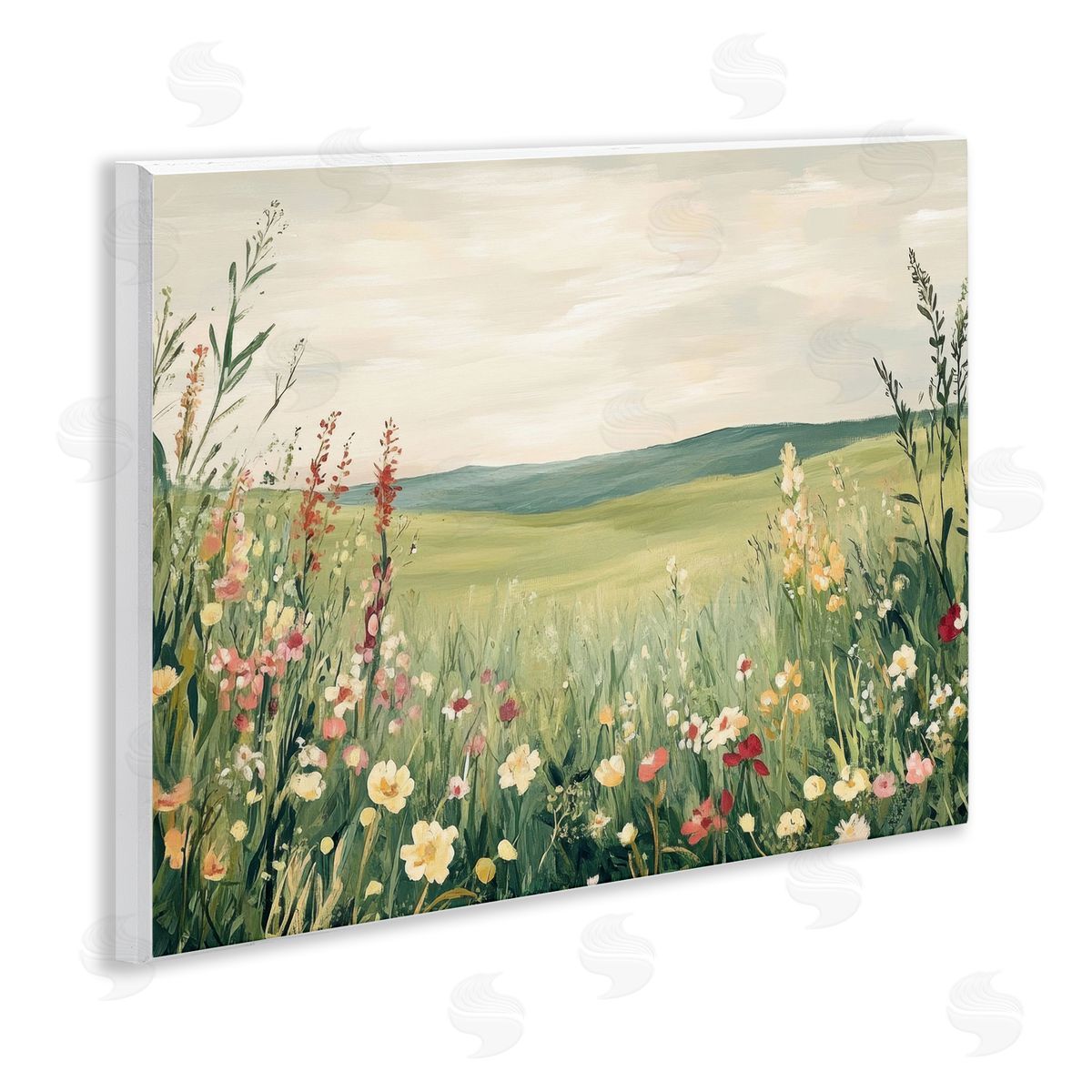 Petal Prints Design Nature's Meadow View Canvas Wall Art Print
