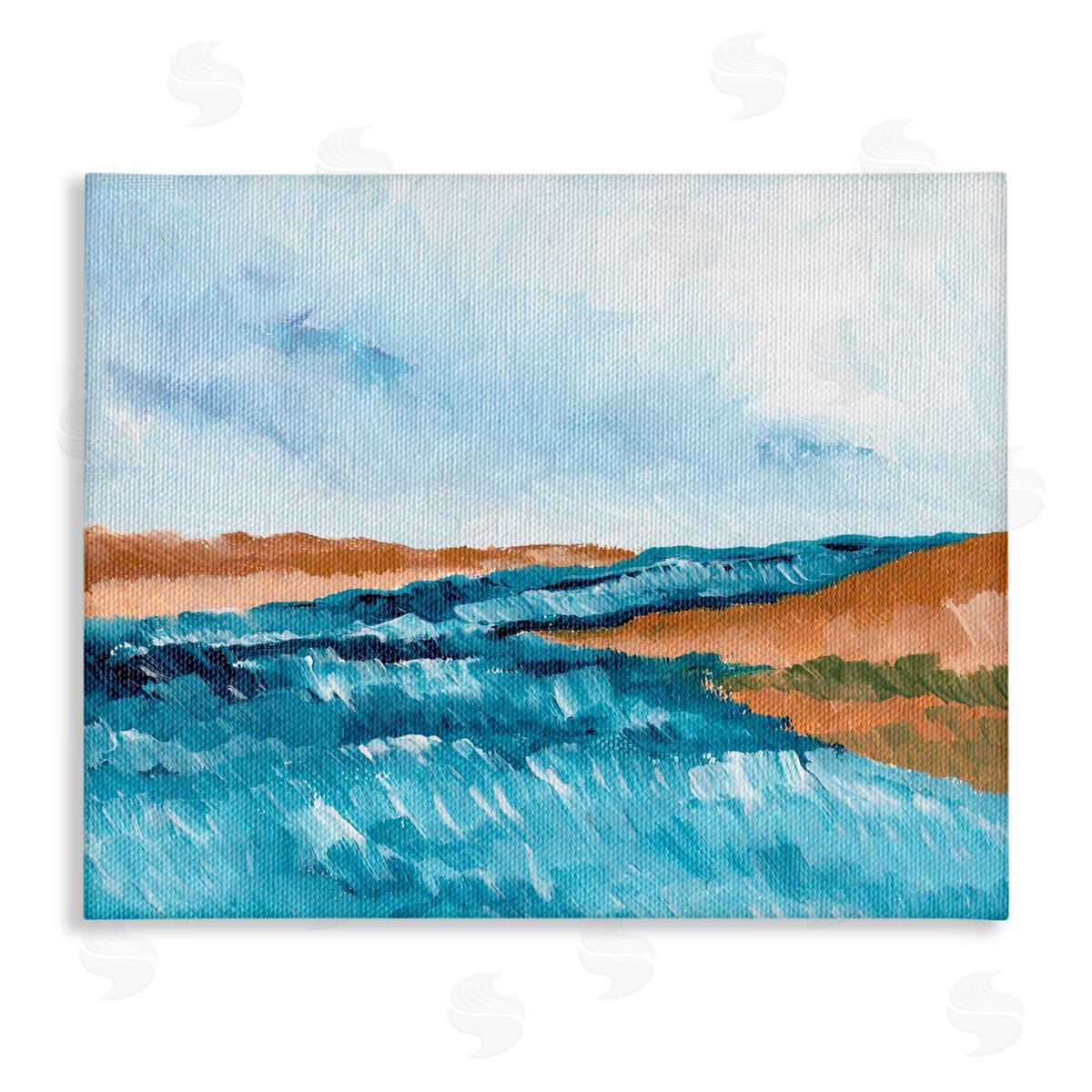 Nikita Jariwala Coastal Dreams Abstraction Canvas Wall Art Print