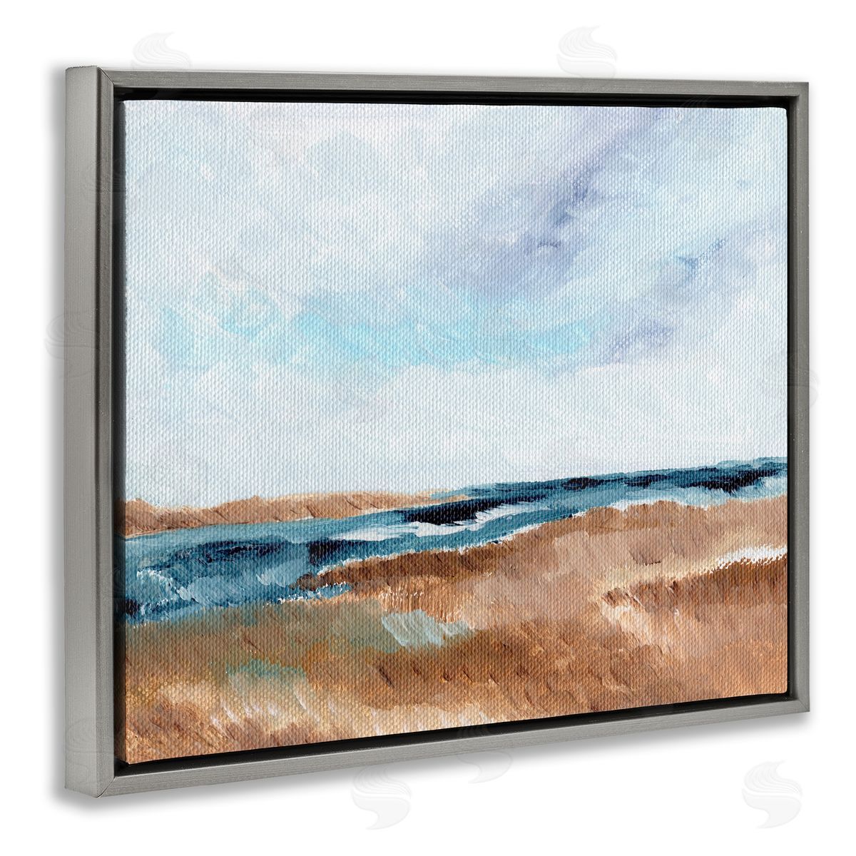 Nikita Jariwala Coastal View Horizon Canvas Wall Art Print