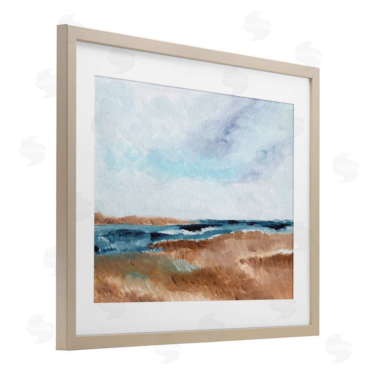Nikita Jariwala Coastal View Horizon Canvas Wall Art Print