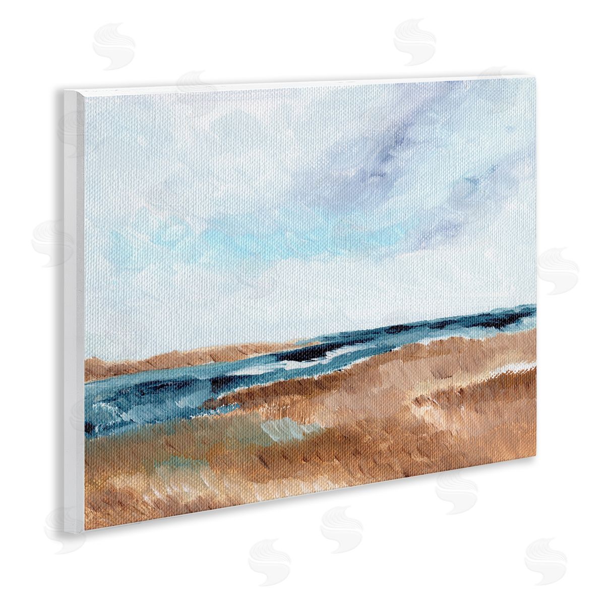Nikita Jariwala Coastal View Horizon Canvas Wall Art Print