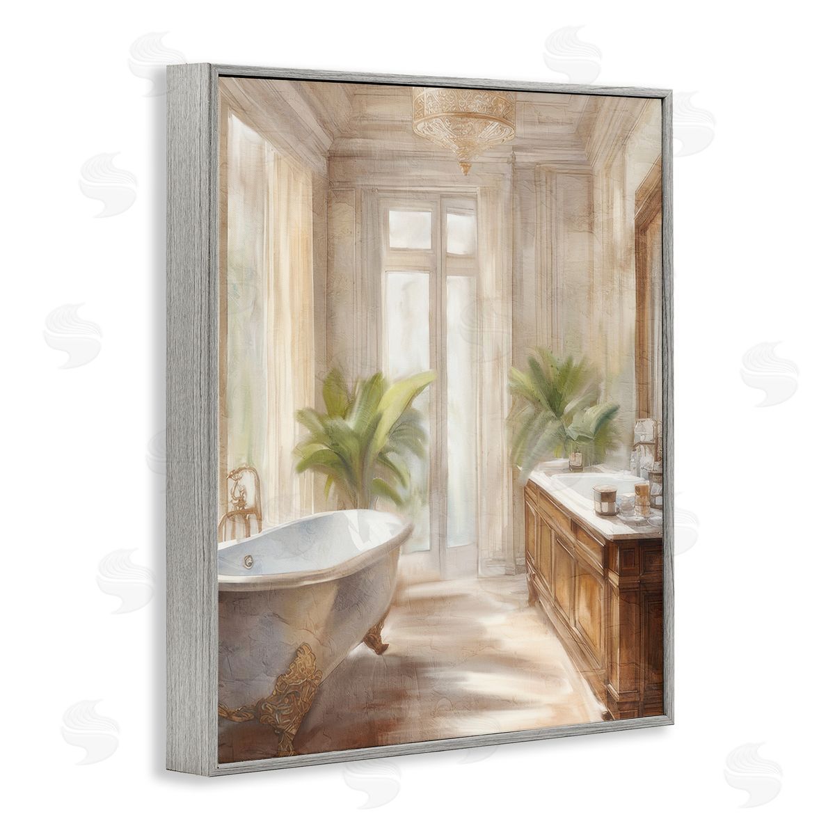 Kim Allen Serenity Bath Bathroom Painting Canvas Wall Art Print