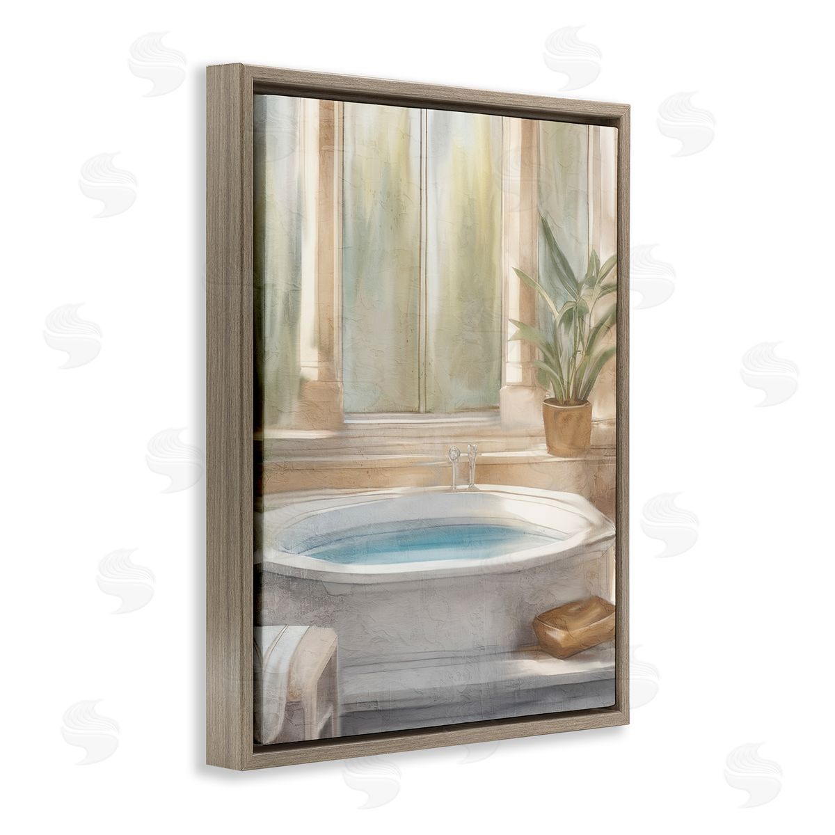 Kim Allen Serenity Bath Bathroom Scene Canvas Wall Art Print