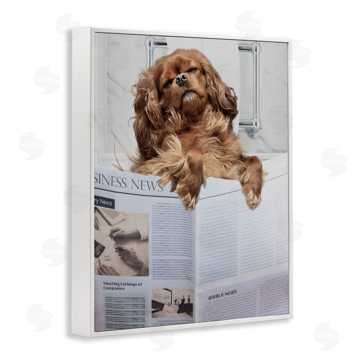 Jesse Keith Sleeping on Loo Bath Humor Canvas Wall Art Print