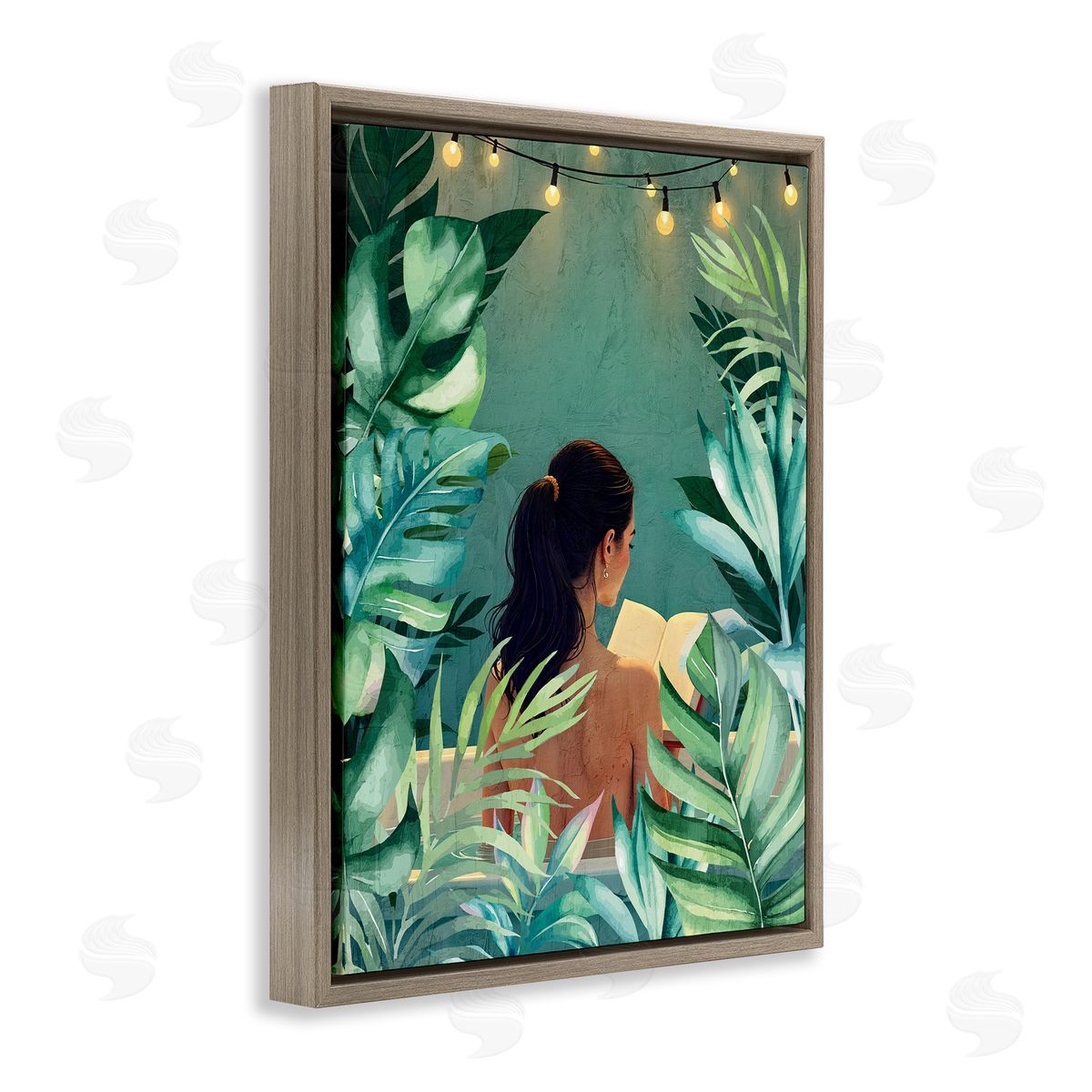 Kim Allen Twinkle Palm Girl Portrait Canvas Wall Art Print