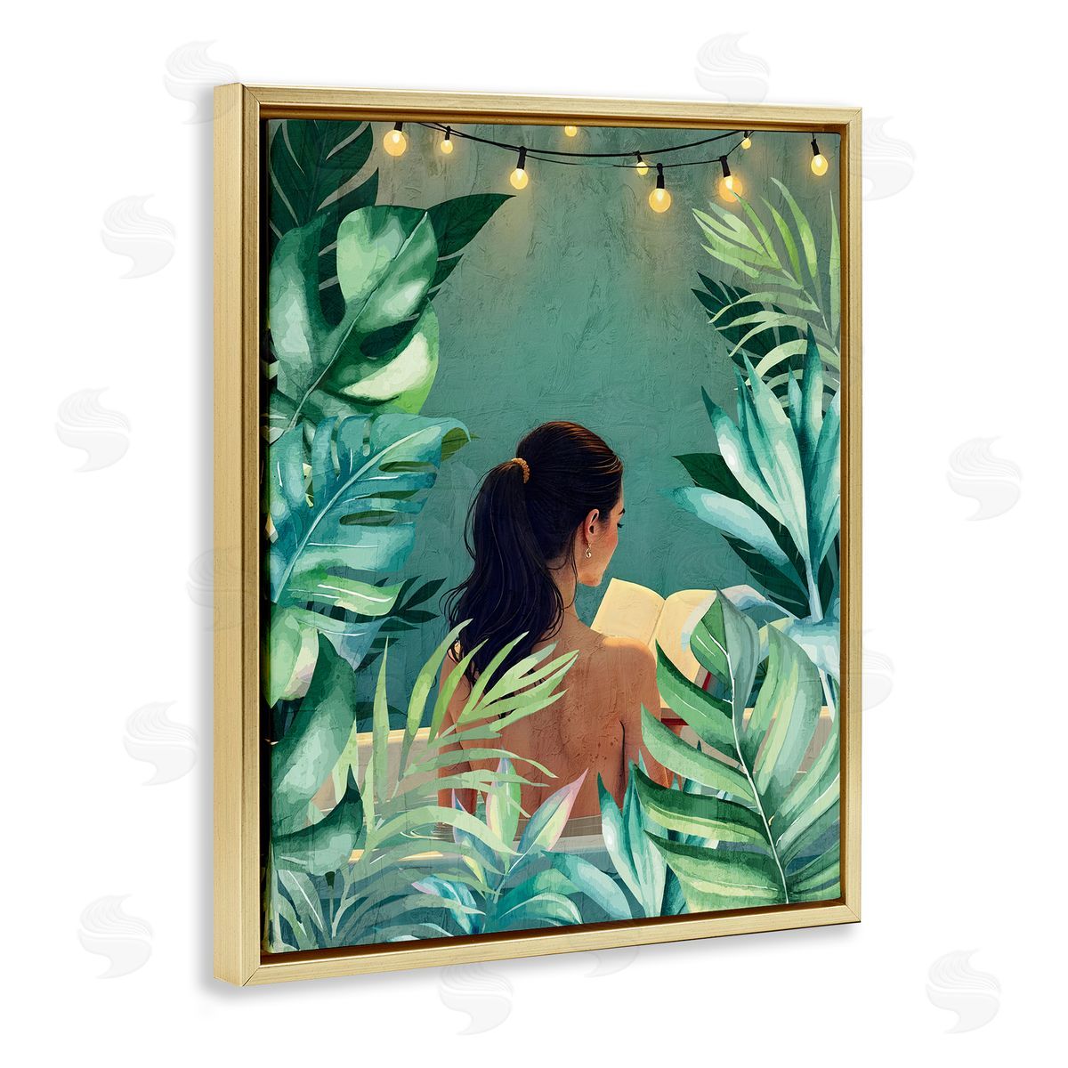 Kim Allen Twinkle Palm Girl Portrait Canvas Wall Art Print