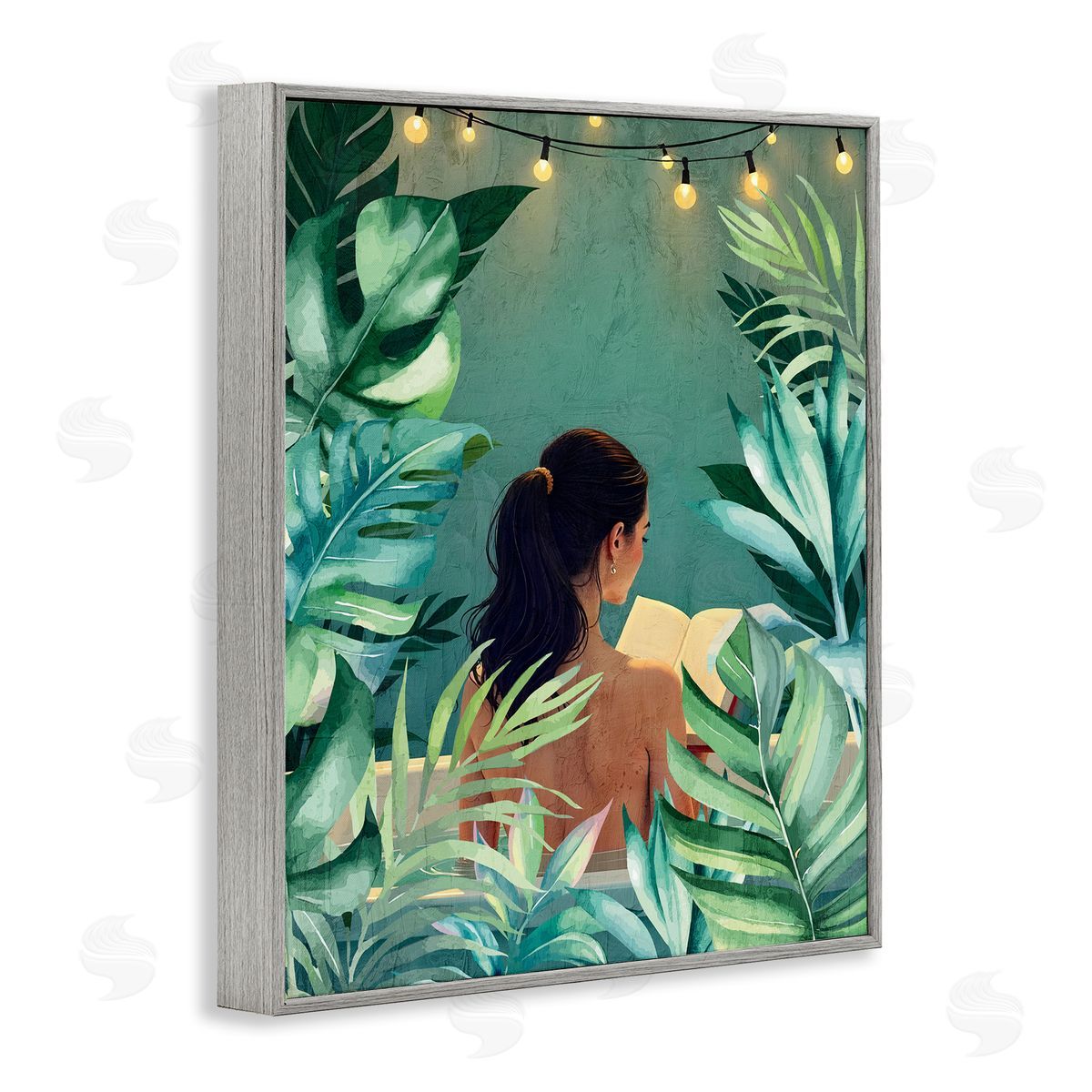 Kim Allen Twinkle Palm Girl Portrait Canvas Wall Art Print