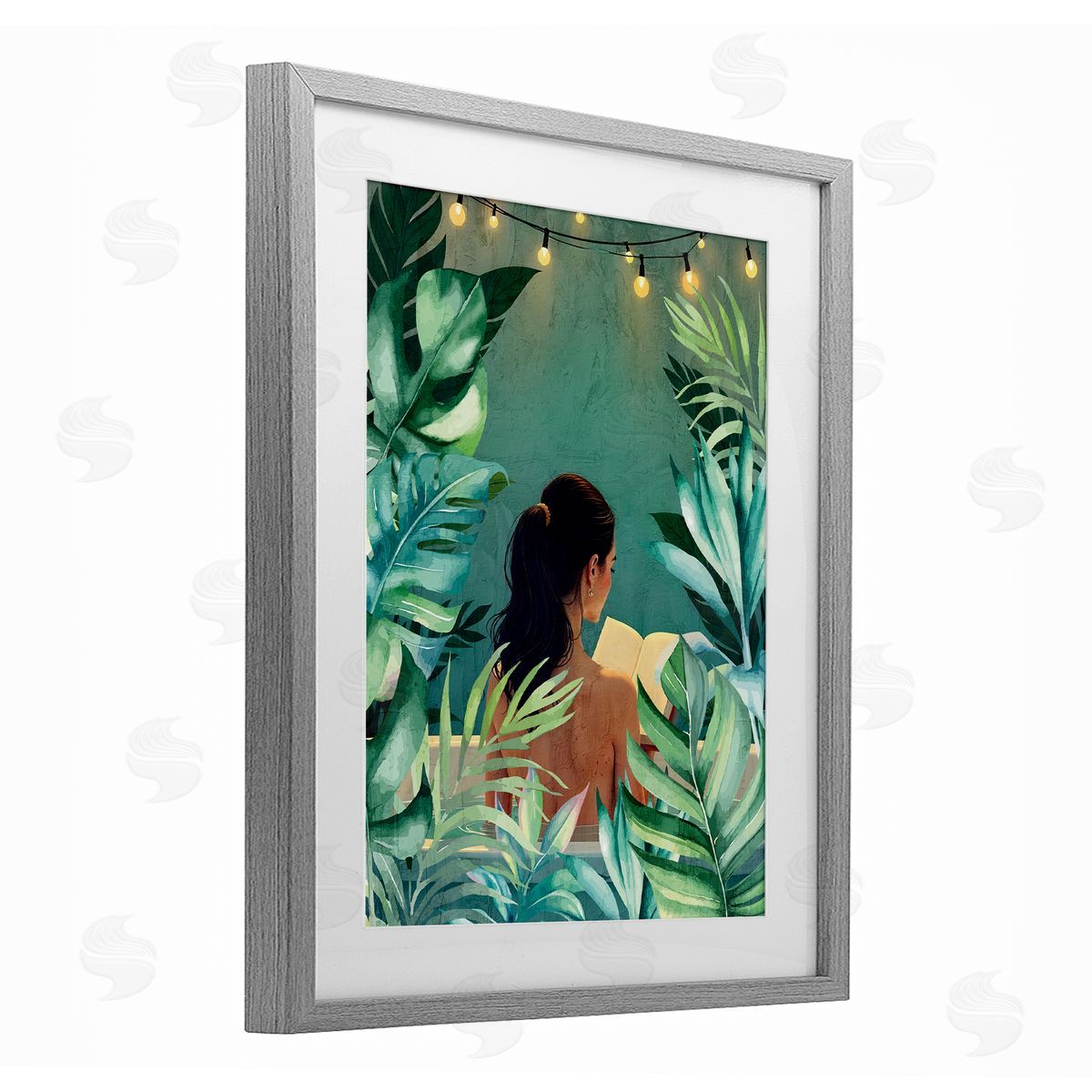 Kim Allen Twinkle Palm Girl Portrait Canvas Wall Art Print