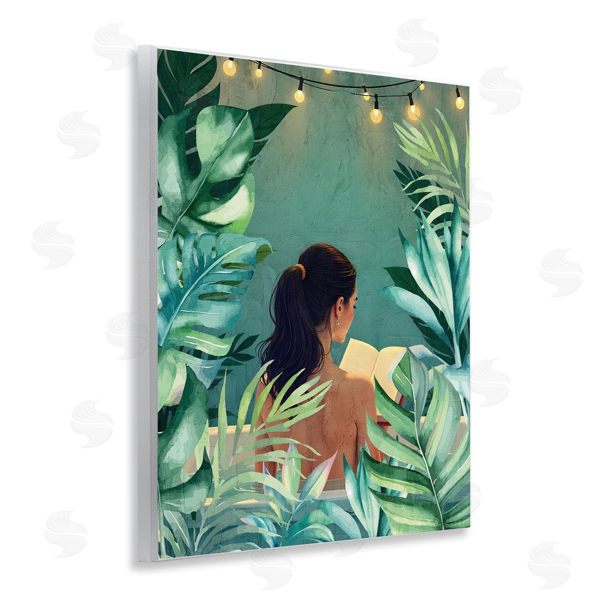 Kim Allen Twinkle Palm Girl Portrait Canvas Wall Art Print