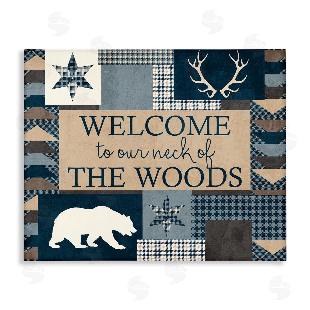 Kim Allen Our Neck of Woods Motif Canvas Wall Art Print