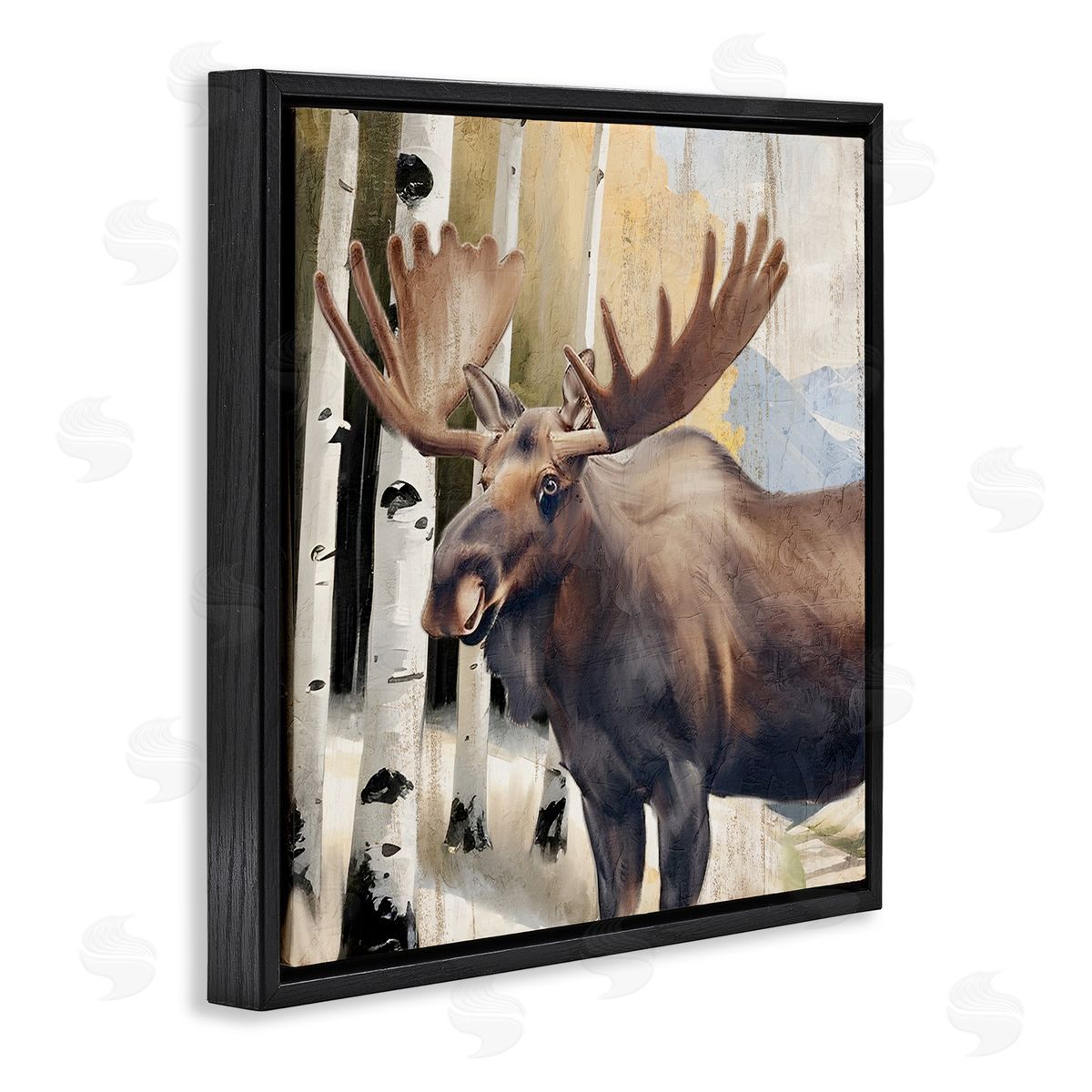 Kim Allen Mountain Walk Moose Portrait Canvas Wall Art Print