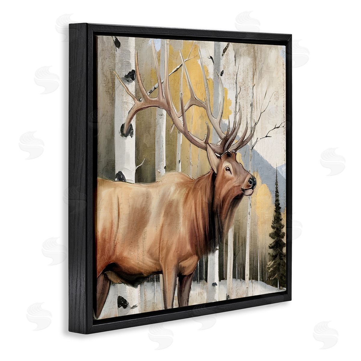 Kim Allen Mountain Walk Elk Forest Canvas Wall Art Print