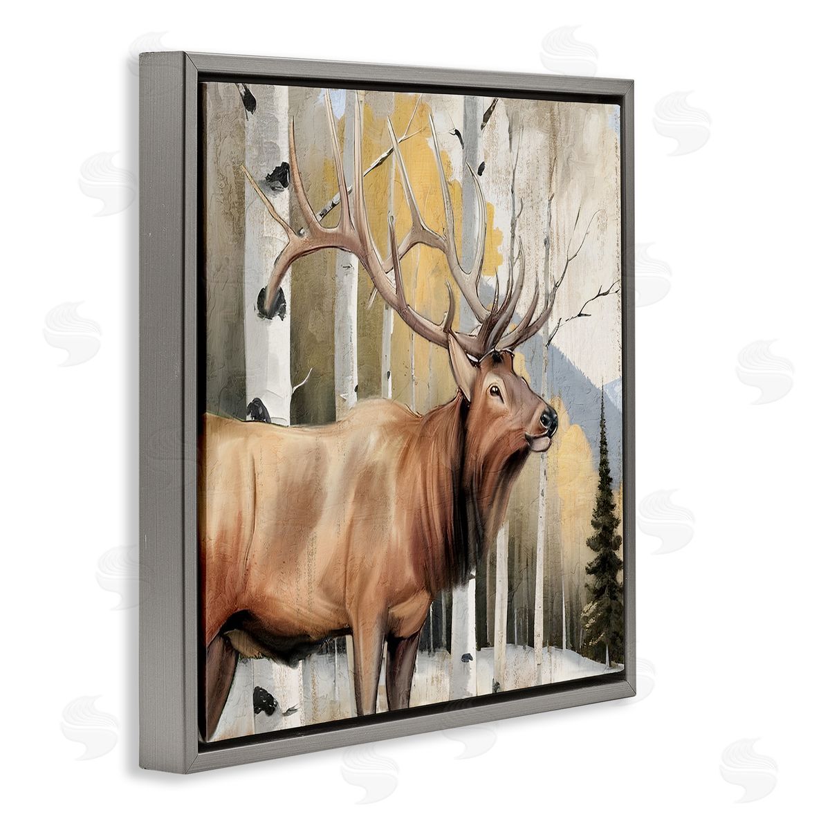 Kim Allen Mountain Walk Elk Forest Canvas Wall Art Print
