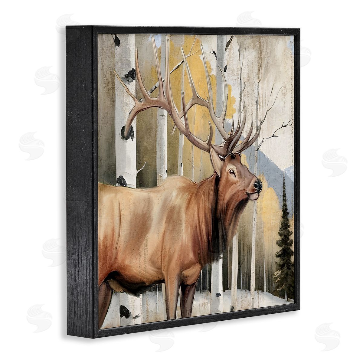 Kim Allen Mountain Walk Elk Forest Canvas Wall Art Print