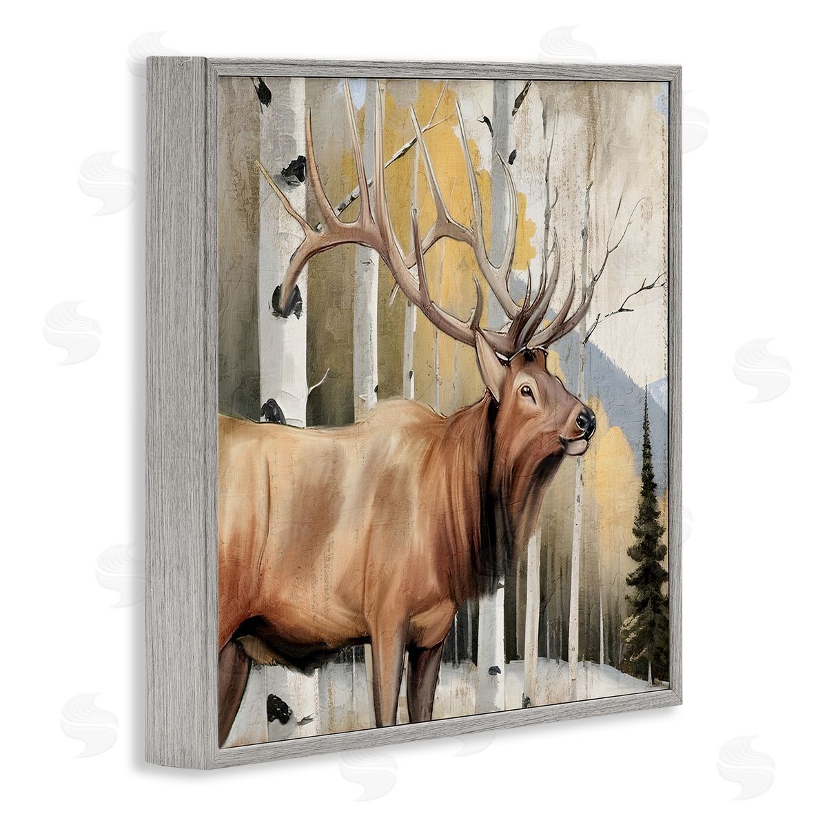 Kim Allen Mountain Walk Elk Forest Canvas Wall Art Print