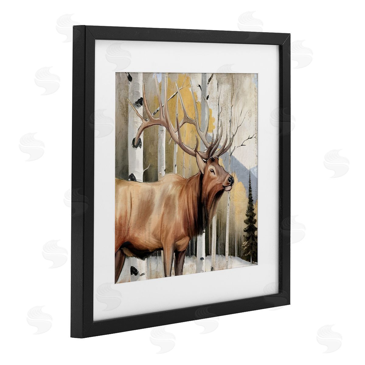 Kim Allen Mountain Walk Elk Forest Canvas Wall Art Print
