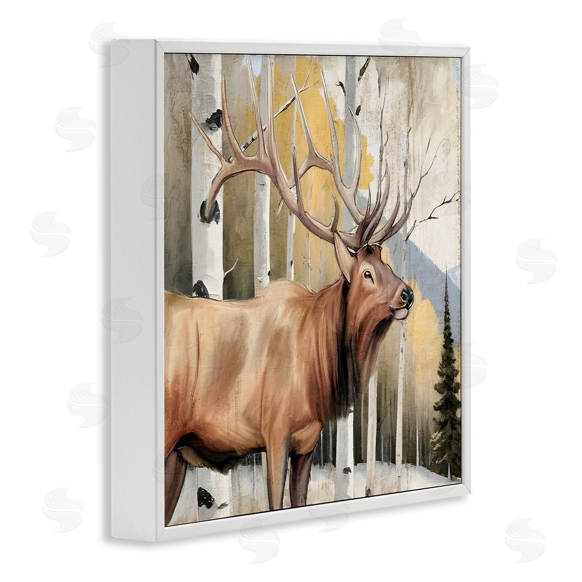 Kim Allen Mountain Walk Elk Forest Canvas Wall Art Print