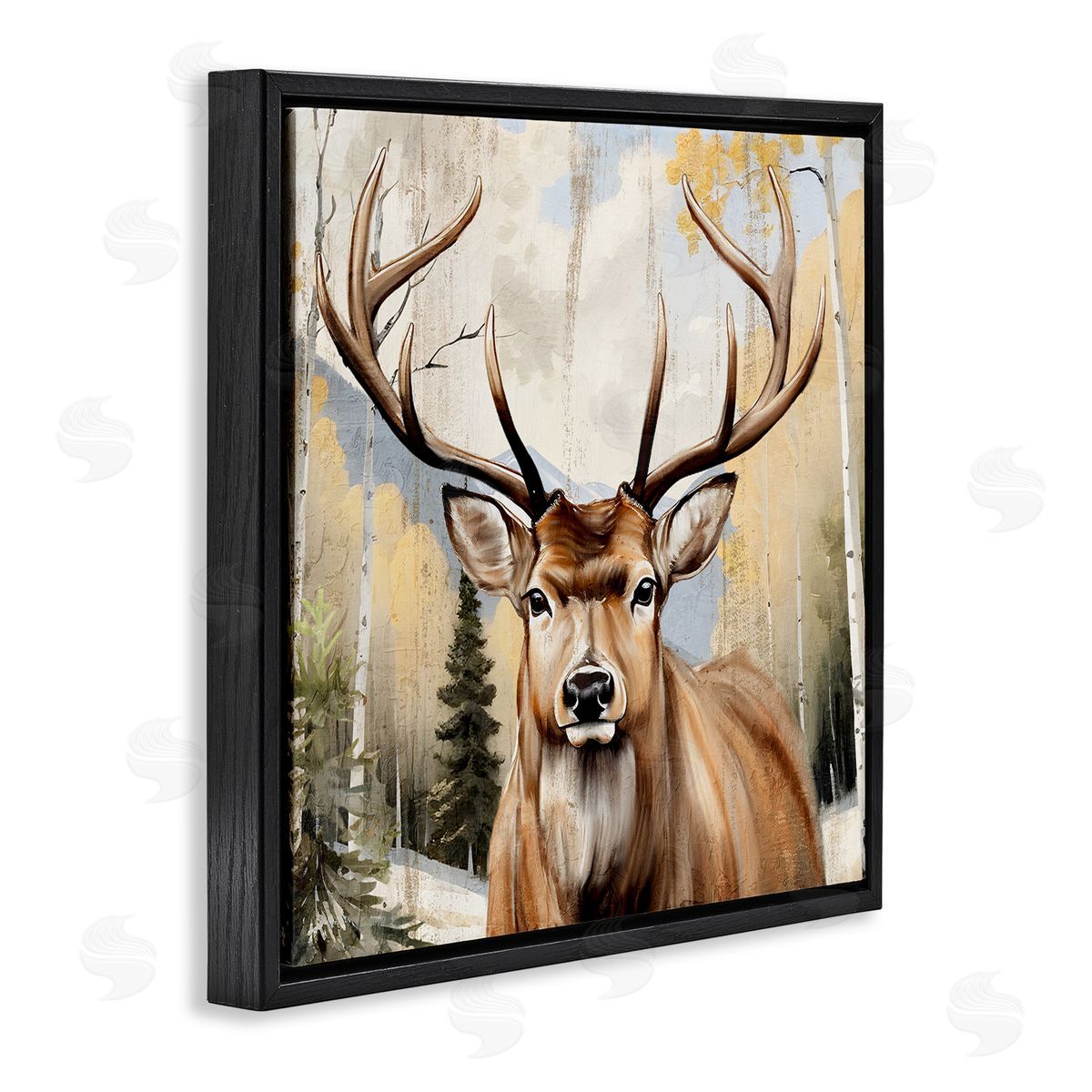 Kim Allen Mountain Walk Elk Portrait Canvas Wall Art Print