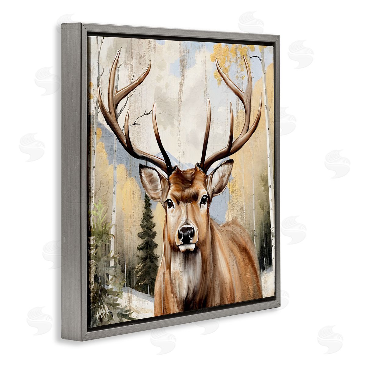 Kim Allen Mountain Walk Elk Portrait Canvas Wall Art Print